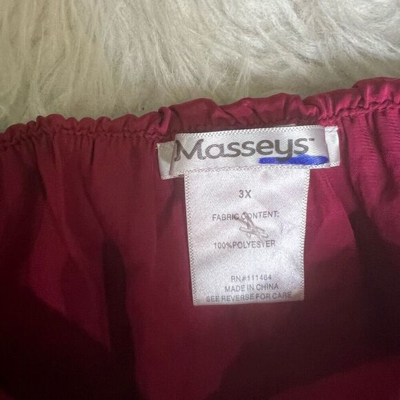 Massey’s pink fuchsia plus size top blouse 3X - Picture 7 of 7